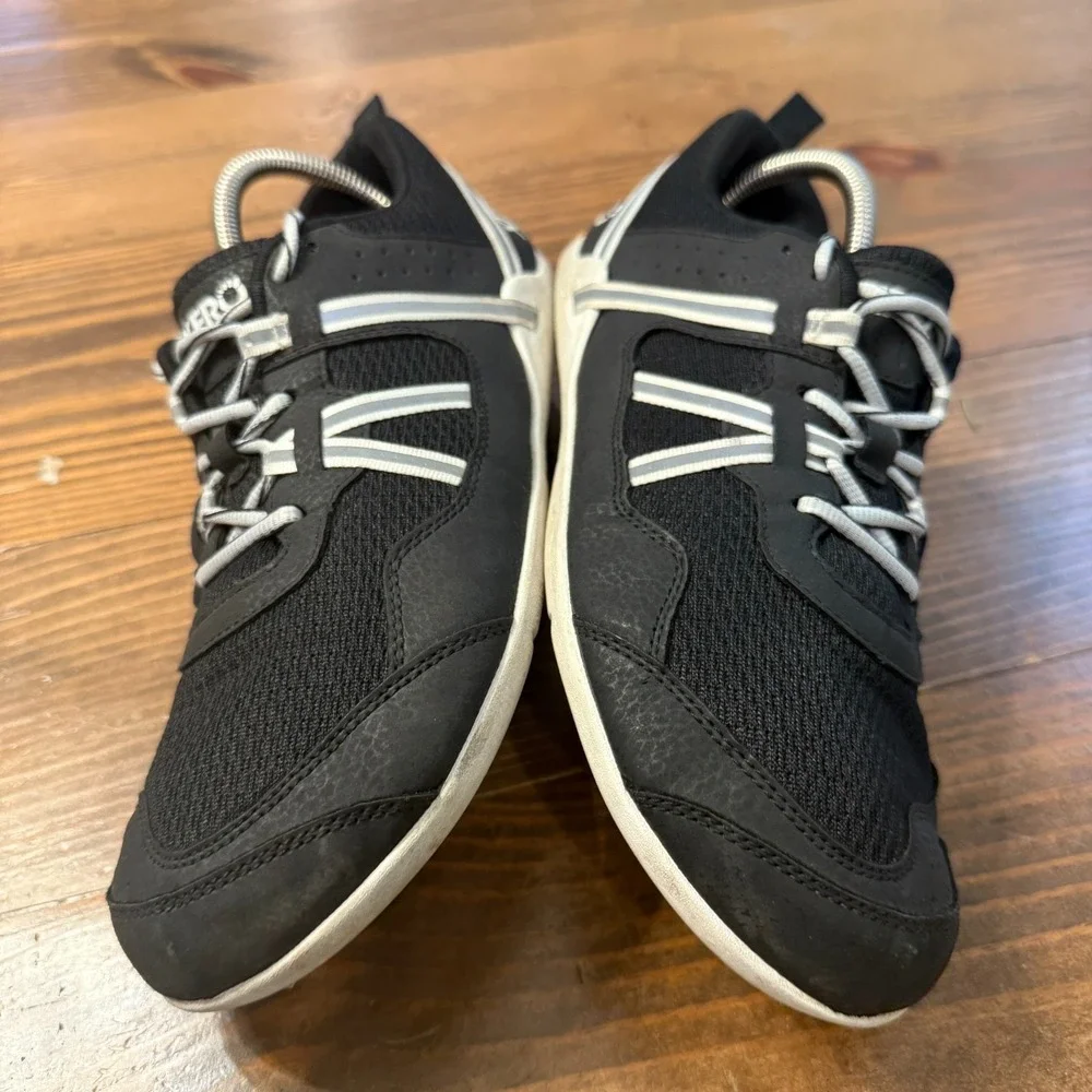 Xero Prio Barefoot‎ Minimalist Running Shoes Size 10 Black White Sneakers
